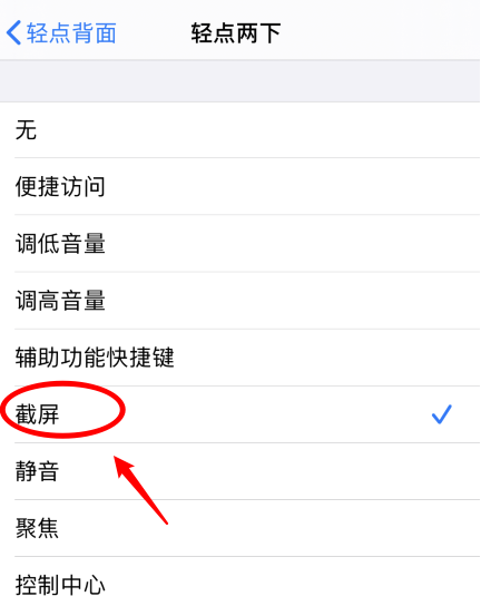 仙居苹果手机维修分享iPhone12如何启用双击截屏 